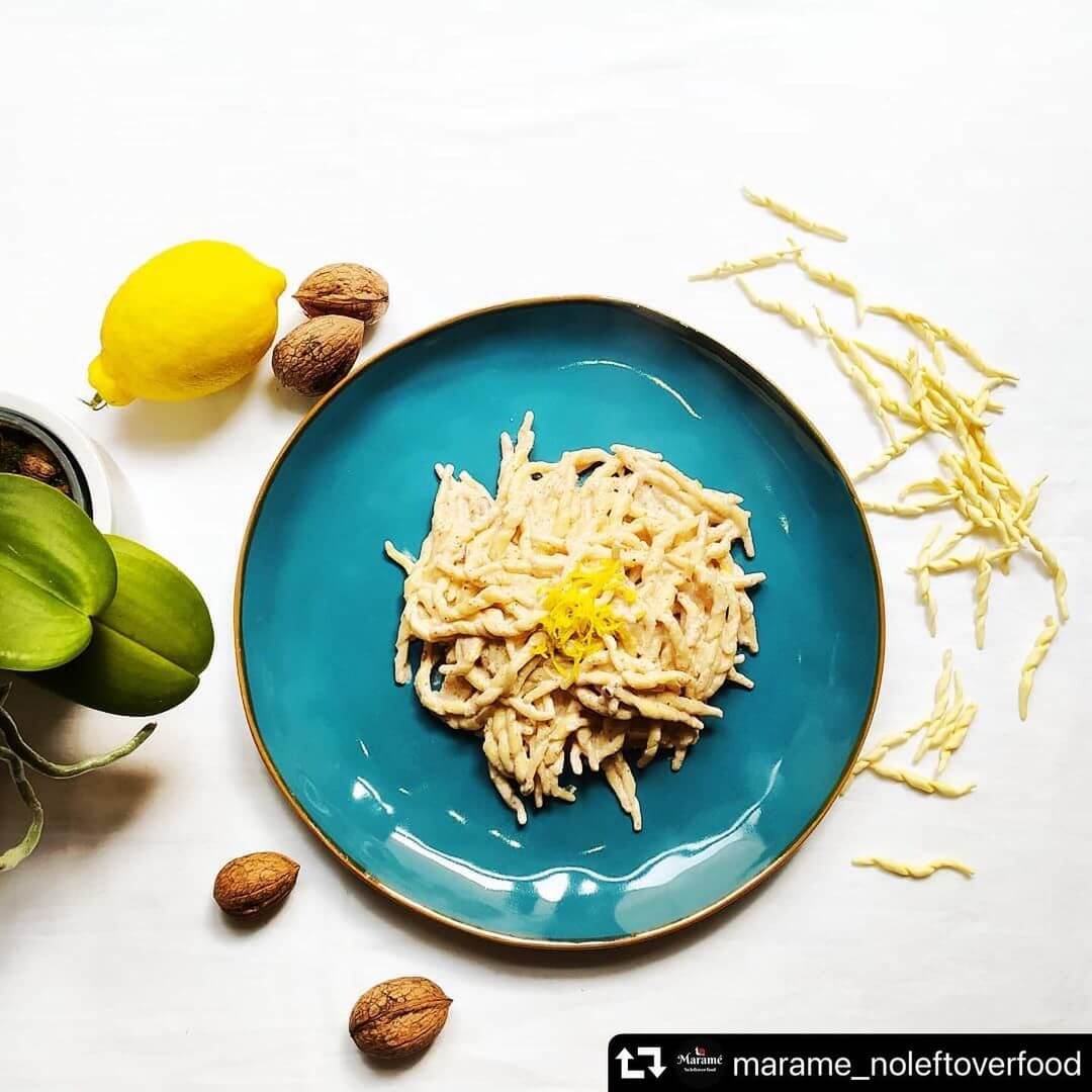 🌼 Trofie al pesto di noci e scorzetta di limone - Pastificio La Sfoglia d'oro